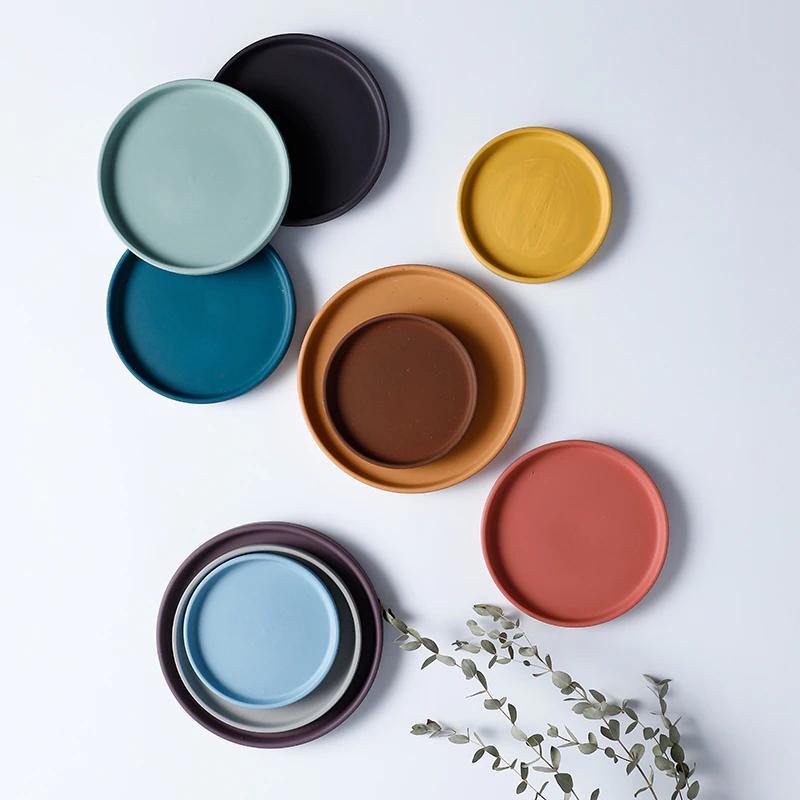 Colorful Classic Round Ceramic Pot Planter