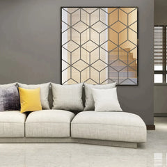 New 3D Mirror Wall Sticker DIY Diamonds Triangles Acrylic Wall Stickers for Kids Room Living Room Home Decor adesivo de parede