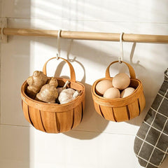 Parisian Wooden Planter Storage Basket SandyBrown / Small | Sage & Sill