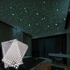 3D Stars Dots Wall Sticker